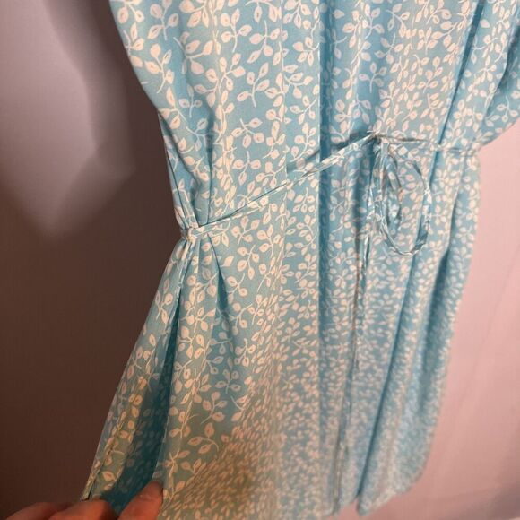 Draper James RSVP Dress XL Aquamarine Blue‎ Cottage Prairie Core Feminine Spring - Picture 4 of 9